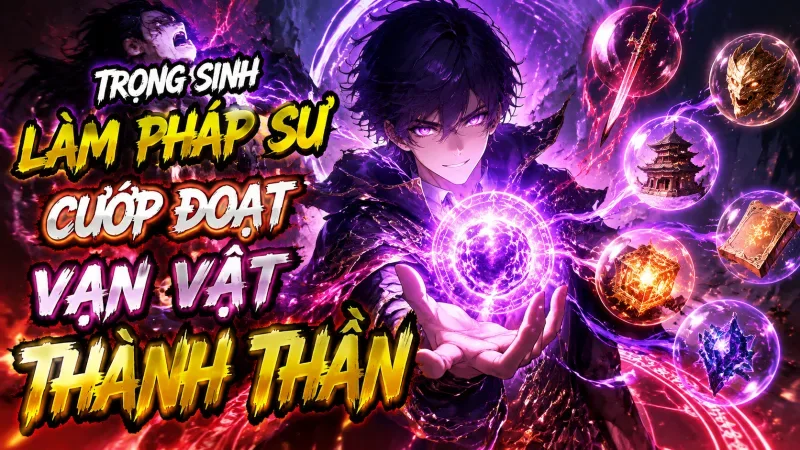 Bìa truyện Trọng Sinh Làm Pháp Sư, Ta Cướp Đoạt Vạn Vật Thành Thần