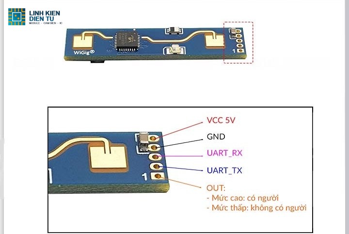 Cảm Biến Hiện Diện HLK-LD2410 Radar 24GHz - ảnh 3